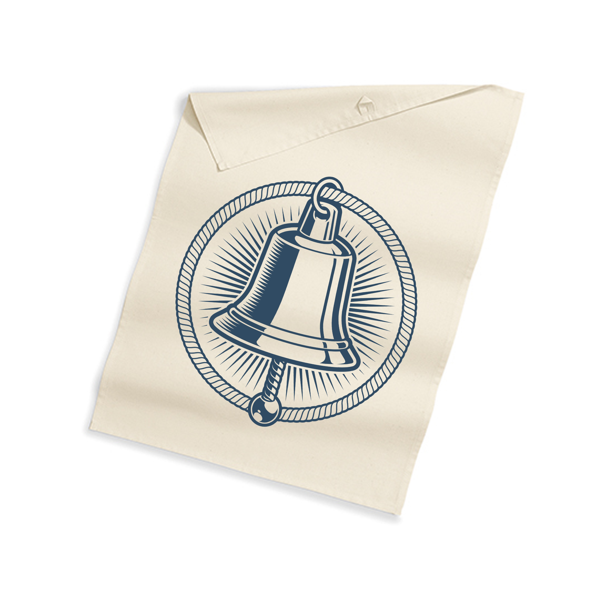 Geschirrtuch „Schiffsglocke“ – maritimer Klang in Stoff